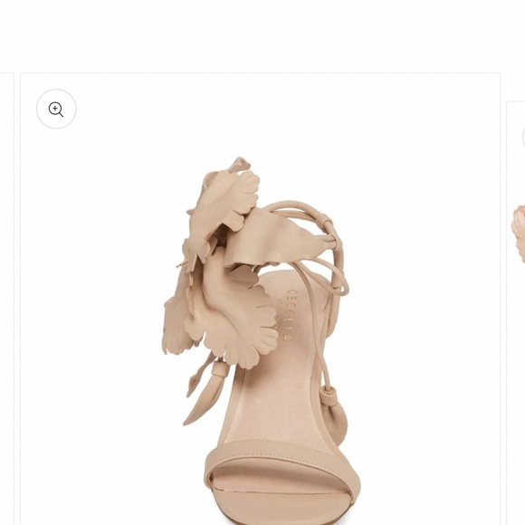 Cecilia New York Hibiscus Sandal - Natural sz 6 - Picture 2 of 10